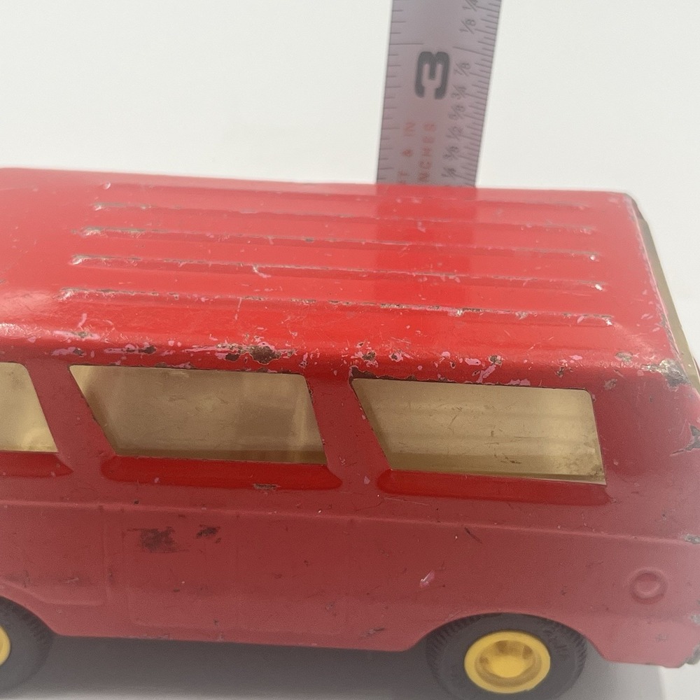 Vintage‎ 1970s Small Red Tonka Van Pressed Steel Toy #55360 - Made in USA - Picture 9 of 9
